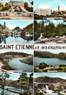 RECTO/VERSO - CPA - SAINT ETIENNE ET ENVIRONS - MULTIVUE - ROCHETAILLEE - BEAULIEU - COL GRAND-BOIS - AUREC - PERTUISET - Saint Etienne