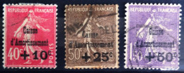 FRANCE                           N° 266/268                OBLITERE               Cote : 145 € - Used Stamps