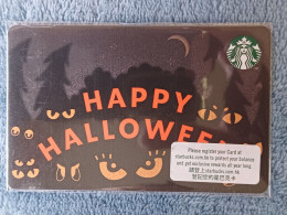 GIFT CARD - STARBUCKS - HONG KONG - 6206 - HAPPY HALLOWEEN - Tarjetas De Regalo