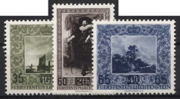 Liechtenstein 1954 Gemäldegalerie Vaduz Gemälde 326/28 Postfrisch - Unused Stamps