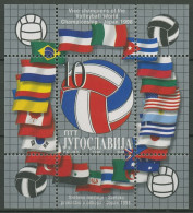 Jugoslawien 1998 Volleyball-WM Silbermedaille Block 48 Postfrisch (C93496) - Blokken & Velletjes