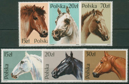 Polen 1989 Tiere Pferde 3190/95 Postfrisch - Neufs