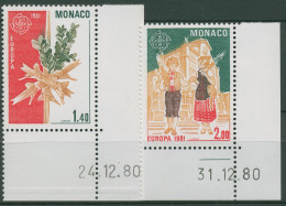 Monaco 1981 Europa CEPT Folklore 1473/74 Ecke Postfrisch - Ongebruikt