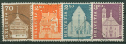 Schweiz 1967 Baudenkmäler Kirche Schloss 862/65 Gestempelt - Gebraucht