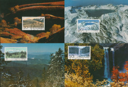 China 1993 Gebirgsmassiv Des Changbai San Maximumkarten 2487/90 MK (X18199) - Covers & Documents