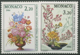 Monaco 1985 Blumenbinderei Blumenstrauß 1718/19 Postfrisch - Unused Stamps