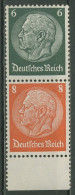 Deutsches Reich Zusammendrucke 1937/39 Hindenburg S 159 UR Postfrisch - Se-Tenant