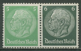 Deutsches Reich Zusammendrucke 1937/39 Hindenburg W 69 Mit Falz - Se-Tenant