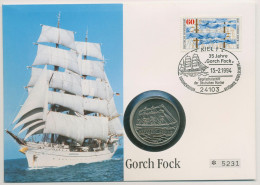 Bund 1994 Segelschiff Gorch Fock Numisbrief Mit 100 Francs Kongo (N559) - Congo (República Democrática 1998)