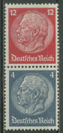 Deutsches Reich Zusammendrucke 1937/39 Hindenburg S 165 Mit Falz - Zusammendrucke