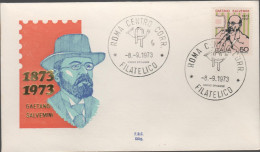 ITALIA - ITALIE - ITALY - 1973 - Centenario Della Nascita Di Gaetano Salvemini - FDC Silig - FDC