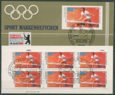 Bund Sporthilfe 1988 Markenheftchen Olympia OMH I (1354) Gestempelt (C99093) - Andere & Zonder Classificatie
