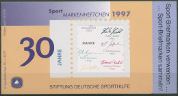 Bund Deutsche Sporthilfe 1997 Markenheftchen SMH 24 (1898) Gestempelt (C99060) - Autres & Non Classés