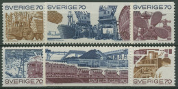 Schweden 1970 Wirtschaft Industrie Stauwehr Zug Bergbau 683/88 Postfrisch - Ongebruikt