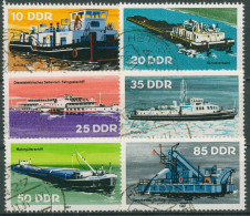 DDR 1981 Schiffe Binnenschiffe 2651/56 Gestempelt - Oblitérés
