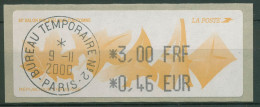 Frankreich 2000 Automatenmarken Herbstsalon Paris ATM 19 Gestempelt - 1999-2009 Illustrated Franking Labels