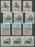 Schweden 1967 Postgeschichte Und Natur 590/93 Postfrisch - Neufs