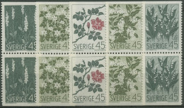Schweden 1968 Pflanzen Blumen 607/11 Do/Du Paare Postfrisch - Neufs