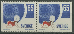 Schweden 1971 Verkehrssicherheit 722 Dl/Dr Paar Postfrisch - Unused Stamps