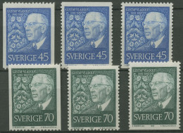 Schweden 1967 König Gustav VI. Adolf 594/95 Postfrisch - Ungebraucht