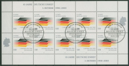 Bund 2000 10 Jahre Deutsche Einheit Kleinbogen 2142 K ESST Berlin (C99147) - Autres & Non Classés