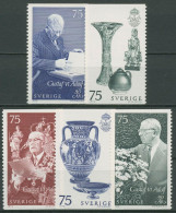 Schweden 1972 König Gustav VI. Adolf 781/85 Postfrisch - Unused Stamps