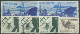 Schweden 1971 Hafen Windmühle Markenheftchen 709/11 Y Gestempelt - Usados