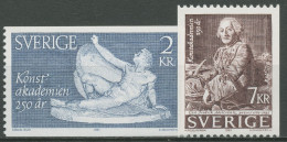 Schweden 1985 Kunstakademie Statue Gemälde 1347/48 Postfrisch - Nuevos