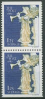 Schweden 1980 Weihnachten Engel 1133 Do/Du Paar Postfrisch - Neufs