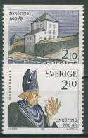 Schweden 1987 Linköping Schloss Nyköping 1441/42 Postfrisch - Ungebraucht