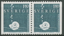 Schweden 1983 Küste Tiere Posthornschnecke 1248 Dl/Dr Paar Postfrisch - Ongebruikt