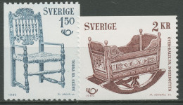 Schweden 1980 NORDEN Handwerkskunst Stuhl Wiege 1115/16 Postfrisch - Unused Stamps