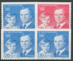 Schweden 1980 König Carl XVI. Gustav & Prinzessin Victoria 1101/02 Postfrisch - Unused Stamps