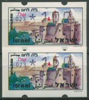 Israel ATM 1995 Bethlehem, Automat 023, Satz 2 Werte, ATM 17 Y S - Automatenmarken (Frama)