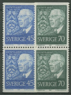 Schweden 1967 König Gustav VI. Adolf 594/95 Do/Du Paare Postfrisch - Neufs