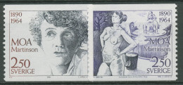 Schweden 1990 Schriftstellerin Moa Martinson 1637/38 Postfrisch - Unused Stamps