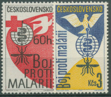 Tschechoslowakei 1962 Rotes Kreuz WHO Malaria 1348/49 Postfrisch - Nuevos