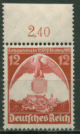 Deutsches Reich 1935 Reichsparteitag Nürnberg Oberrand 587 X OR Postfrisch - Ungebraucht