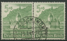 Dt. Reich 1940 WHW Winterhilfswerk Pfalz Bei Kaub 753 Waag. Paar Gestempelt - Used Stamps