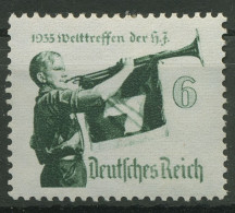 Deutsches Reich 1935 Welttreffen HJ Waag. Gummiriffelung 584 Y Postfrisch - Nuevos