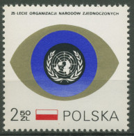 Polen 1970 25 Jahre Vereinte Nationen UNO 2028 Postfrisch - Nuovi