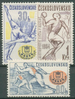 Tschechoslowakei 1964 Winteruniversiade Handball 1450/52 Mit Falz - Nuevos