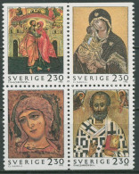 Schweden 1992 Weihnachten Russische Ikonen 1748/51 ZD Postfrisch - Neufs