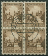 Deutsches Reich 1938 Dt. Turn- Und Sportfest, Breslau 665 4er-Block Gestempelt - Used Stamps