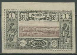 Franz. Somaliküste 1894 Stadtansicht 6 Mit Falz - Unused Stamps