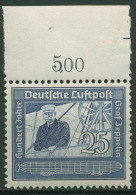 Deutsches Reich 1938 Graf Von Zeppelin Oberrand 669 OR Postfrisch - Neufs