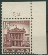 Deutsches Reich 1940 WHW Theater Prag 757 Ecke 2 Postfrisch - Nuevos