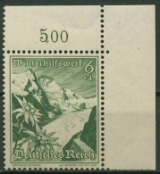 Deutsches Reich 1938 WHW 678 Großglockner 678 Ecke 2 Postfrisch - Ungebraucht