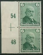 Deutsches Reich 1936 Gottfried Daimler 604 Senkrechtes Paar SR Li. Postfrisch - Unused Stamps