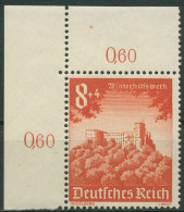 Dt. Reich 1940 WHW Winterhilfswerk Heidelberger Schloss 755 Ecke 1 Postfrisch - Ungebraucht